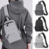 Solid Color Chest Bag Men's Shoulder Bag Water-Repellent Crossbody Bag