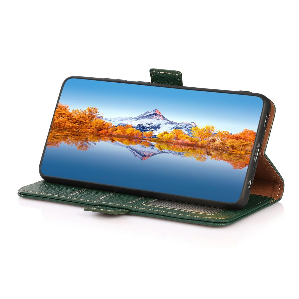 Для Samsung Galaxy Xcover7 Чехол-кошелек Чехол для телефона из натуральной коровьей кожи с RFID-блокировкой