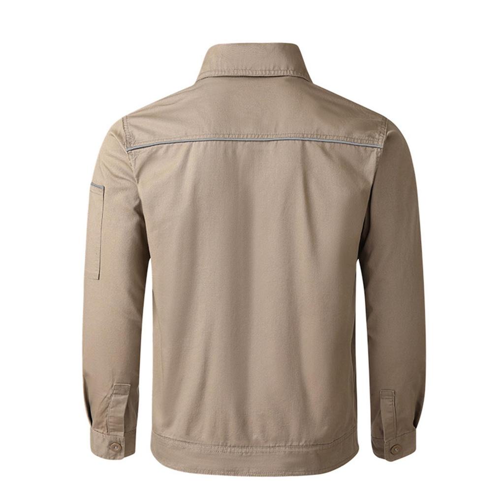 Рабочий костюм мужской тонкий летний топ пальто брюки однотонный костюм