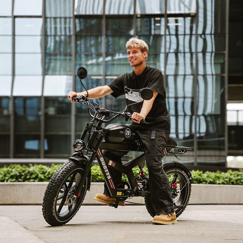 Electric bicycle Duotts F20, 750W motor, 52V 27AH battery, top speed 40 km/h, cruising range 140km, 20x4.0 inch tires