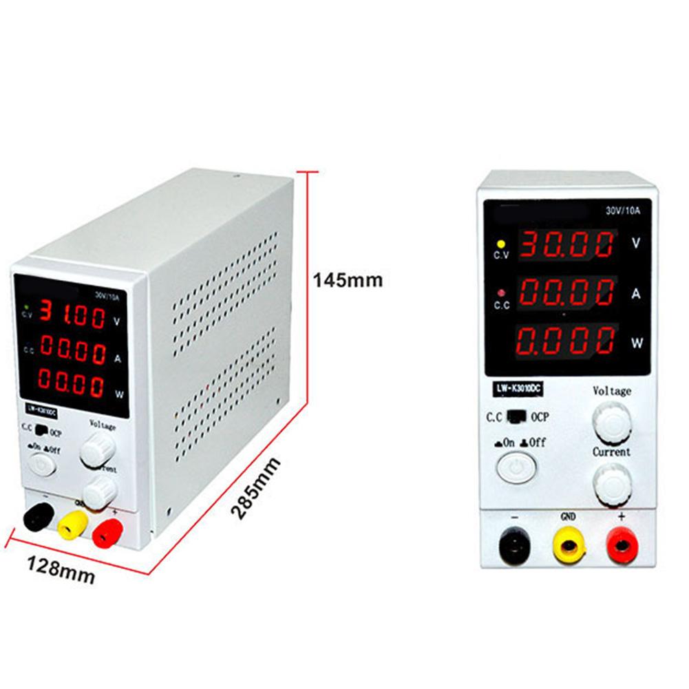K3010DC Регулируемый источник питания постоянного тока, Регулятор напряжения, 4-разрядный дисплей, включая защиту от перегрузки по току и короткого замыкания
