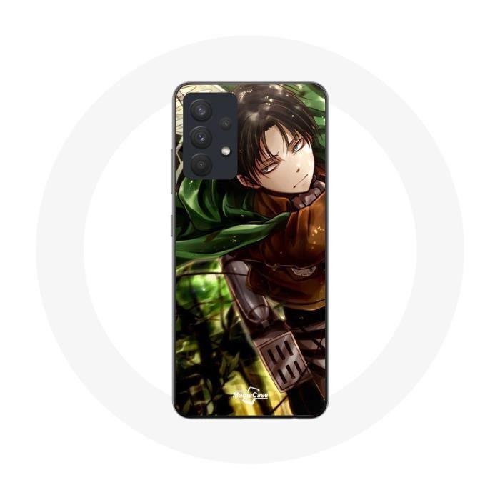 Чехол для Samsung Galaxy A13 4G / A13 4G Lite Атака Титанов Леви Аккерман