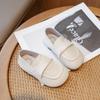 Vintage Kids Leather Shoe Korean Style Children Causal Flats Shoes Fashion Non-slip Simple Boys Girls Versatile Slip-on Loafers