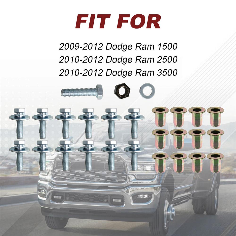 Комплект крепежа для боковых подножек автомобиля с инструментом для 2010-12 Dodge Ram 1500 2500 3500