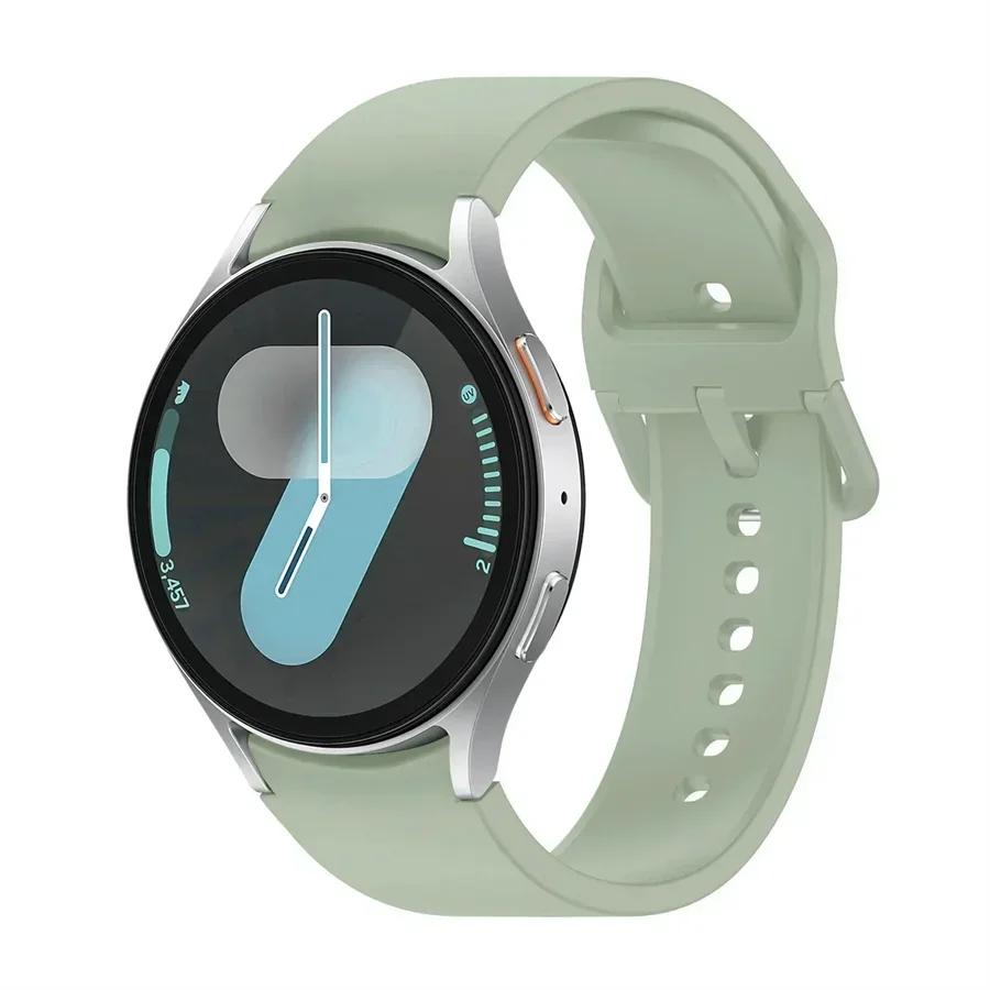 Силиконовый ремешок для Samsung Galaxy Watch 7 6 5 4 44мм 40мм 5 45мм 20мм Браслет Galaxy Watch6 4 classic 47мм 43мм 46мм 42мм ремешок