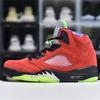 AJ5 Оригинальные баскетбольные кроссовки: Черное Крыло Цикады, Белый Холст, Ледяной Синий, Красно-Желтый Мультиколор AJ6 Спортивная Версия.