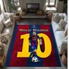 Lionel Messi Printed Crystal Velvet Rug Non‑Slip Crystal Velvet Carpet For Sofa Bedroom Indoor Home Decoration