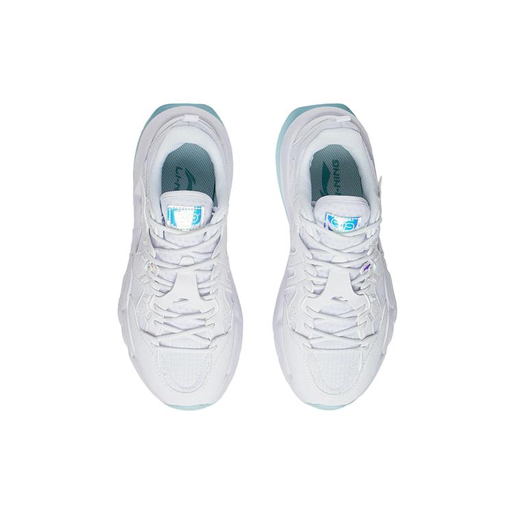 Li Ning LN Fle Амортизирующие Скользкие Устойчивые к истиранию Дышащие Низкие Спортивные Повседневные Кроссовки Женские Белые AGLS114-2