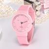 Cross border New Geneva Simple Casual Candy Color Silicone Watch Fashion Male and Female Student Couple Performance Goods