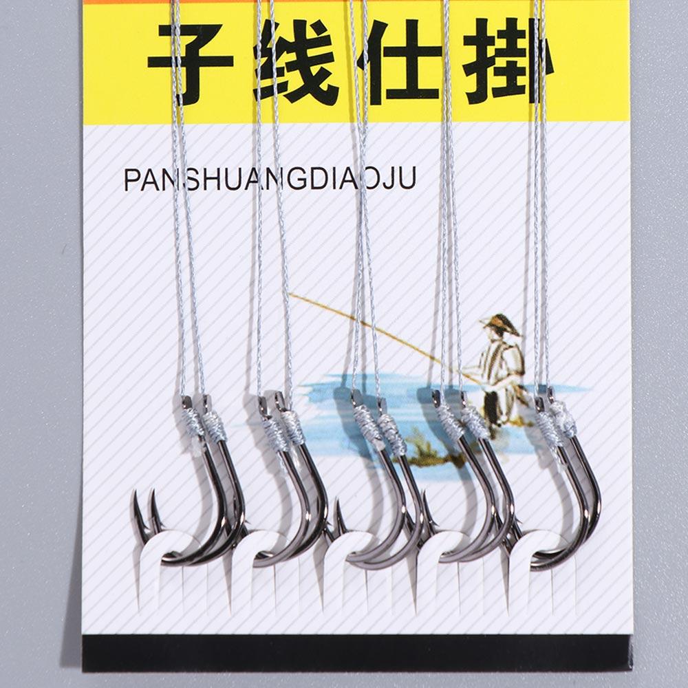 Purpose Fishing Tackles Fishing Hooks Carbon Steel Barbed Hooks With Line Carp Fishing Hook