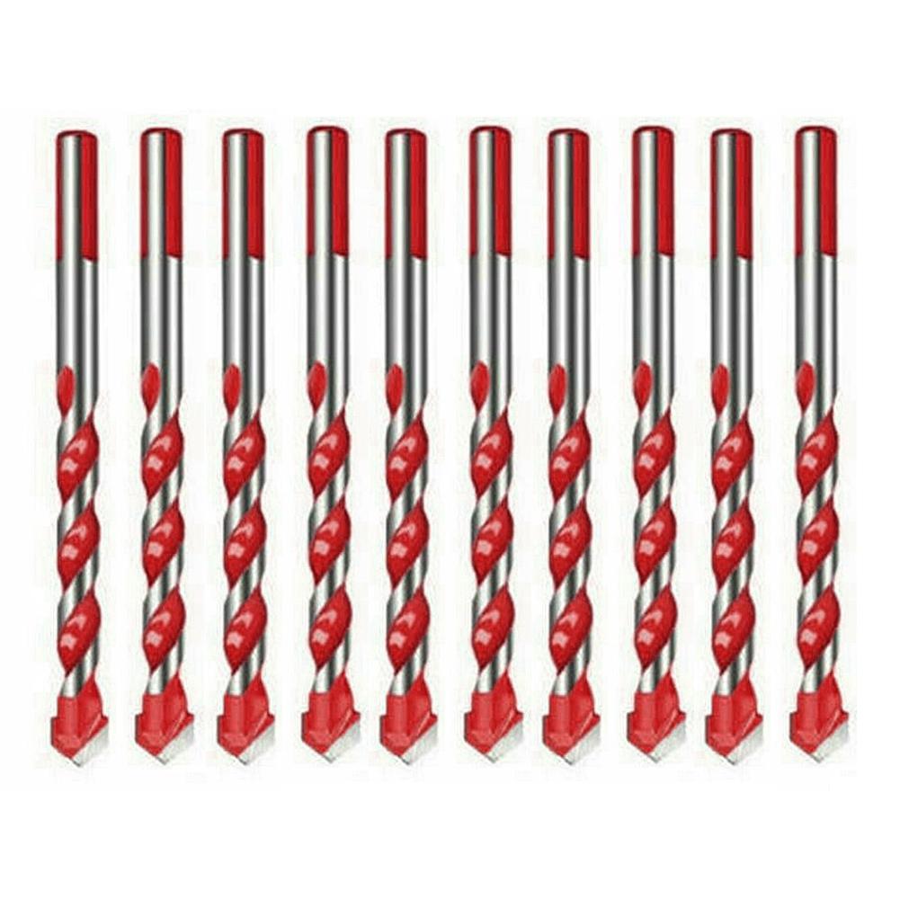 10 X Tile & Glass Multifunction Drill Bit Set For Ceramic Porcelain Masonry 6MM