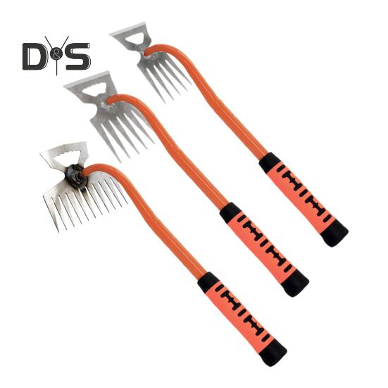 Ручной прополочник для садоводства, стальной прополочник с длинной ручкой, ручной инструмент для удаления сорняков для газона и сада