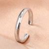 Stainless Steel Rings Minimalist Geometric Personality Snake Adjustable Open Ring Fashion Trending Ring For Women Zircon Gifts
