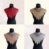 Mesh Tassel Sequins Hand-Embroidered Collar-Shaped Decorative Collar Diy With Evening Dress Skirt Accessories