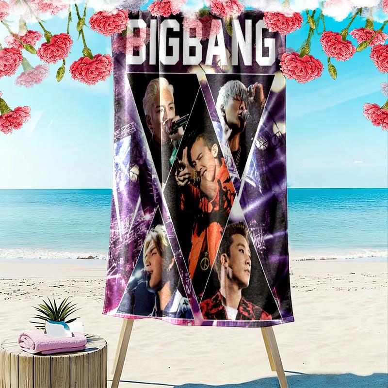 Big Bang: Explosive Energy Harmony beach towel soft Outdoor camping Outdoor pool towel swim seaside printing beach Outdoor picnic beach mat Comfort