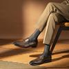 Light Luxury Loafers Men's Leather Casual One-pedal First-layer Cowhide Breathable Men's Formal Leather Shoes