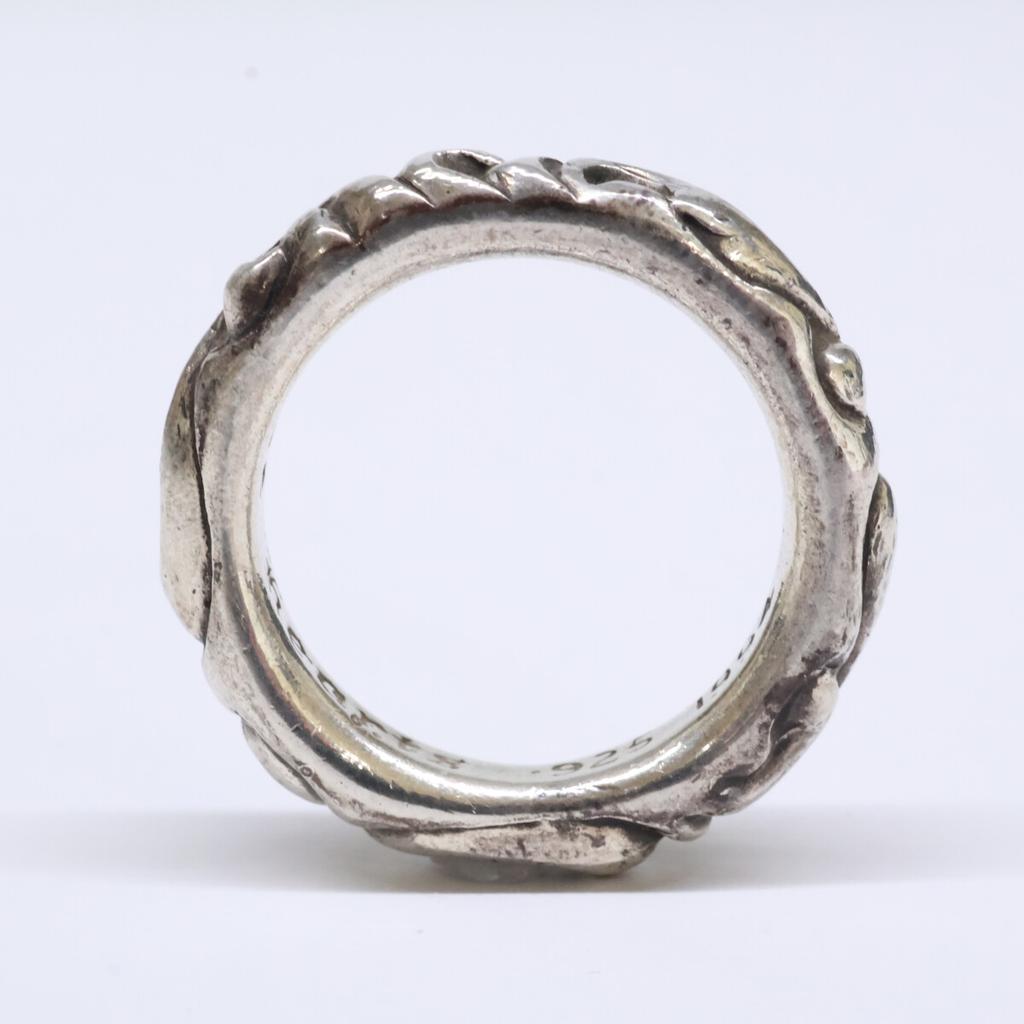 CHROME HEARTS Кольцо-лента свитком 925 1994 серебро б/у