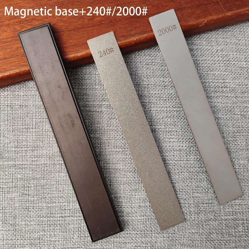 Алмазный точильный камень для точилки для ножей, фиксированный угол, точильный камень, алмазные доводочные камни, магнитное основание