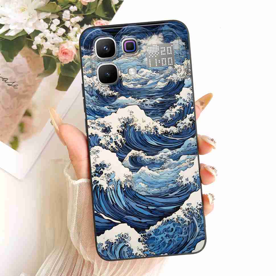 New For Infinix Note 60 Pro 5G X6878 Case Paint Cat Flowers Silicone Cover For Infinix Note 60 5G 6.78" X6879 Phone Cases Bumper