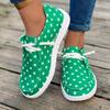 Canvas Shoes Women Lace Up Sneakers Ladies Loafers Soft Breathable Casual Shoes Female Flat Shoes Plus Size Zapatos De Mujer