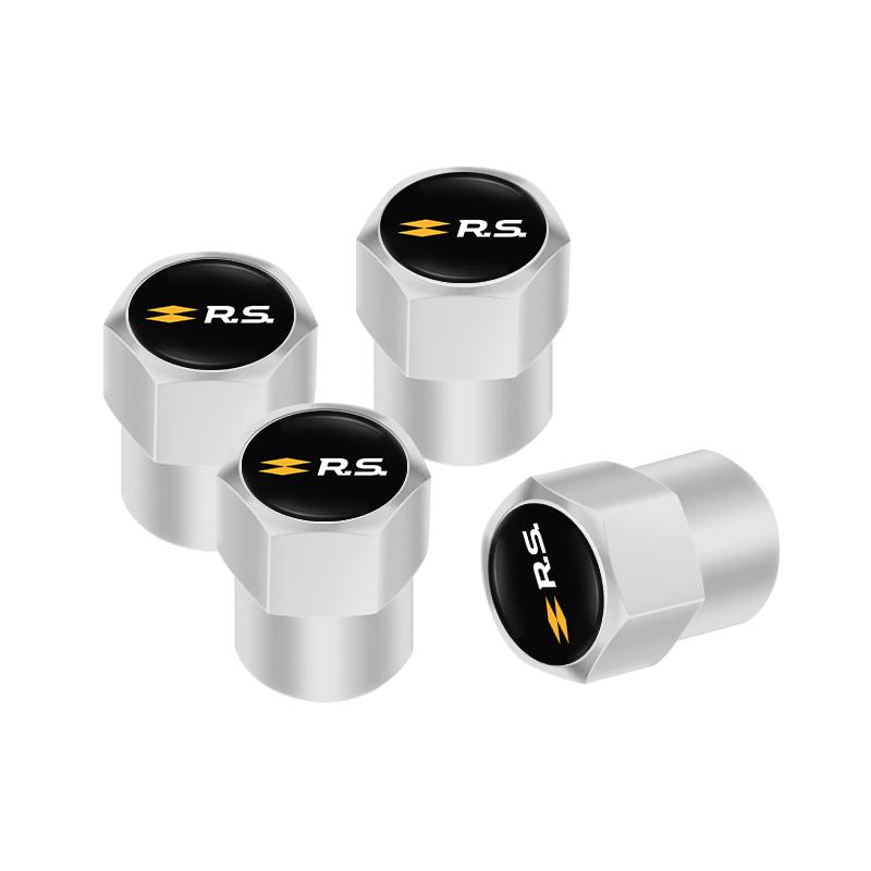 4Pcs Car Wheel Tire Valve Stem Cover Dustproof Cap For Renault Clio Sandero Captur Megane R5 4 E-tech Scenic Austral Rafale QM6 R888