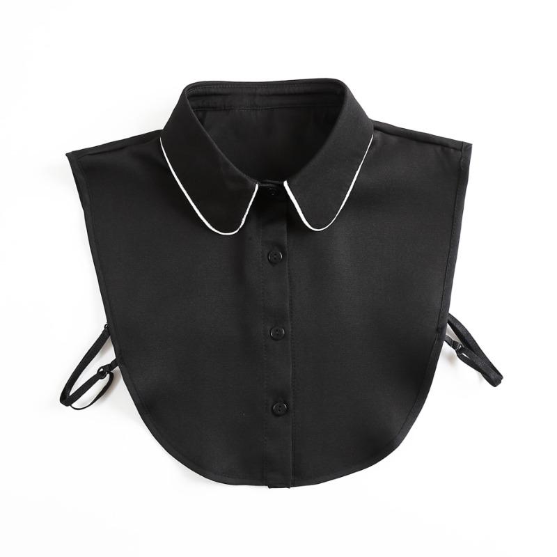 Women Fake Collar Blouse Sweater Lapel Detachable Collars For Women False Collars White Button Down Half Shirt Accessories