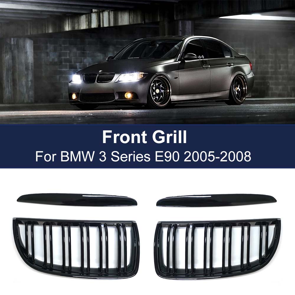 Высококачественная передняя решетка для почек, двойная планка для BMW 3 серии E90 E91 320i 323i 328i 335i 2005-2008 автомобилей