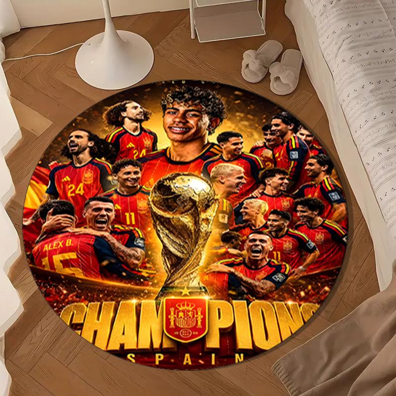 Spain's Ya-mal Celebration Round mat Home Decor, Chair rug For livingroom,Bedroom, doormat home decor Birthday Gift Christmas Gifts