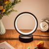 2024 Креативная круглая атмосфера светодиодная скандинавская кованая железная лампа 5VUSB Plug трехцветный светильник для спальни, кабинета, настольная лампа