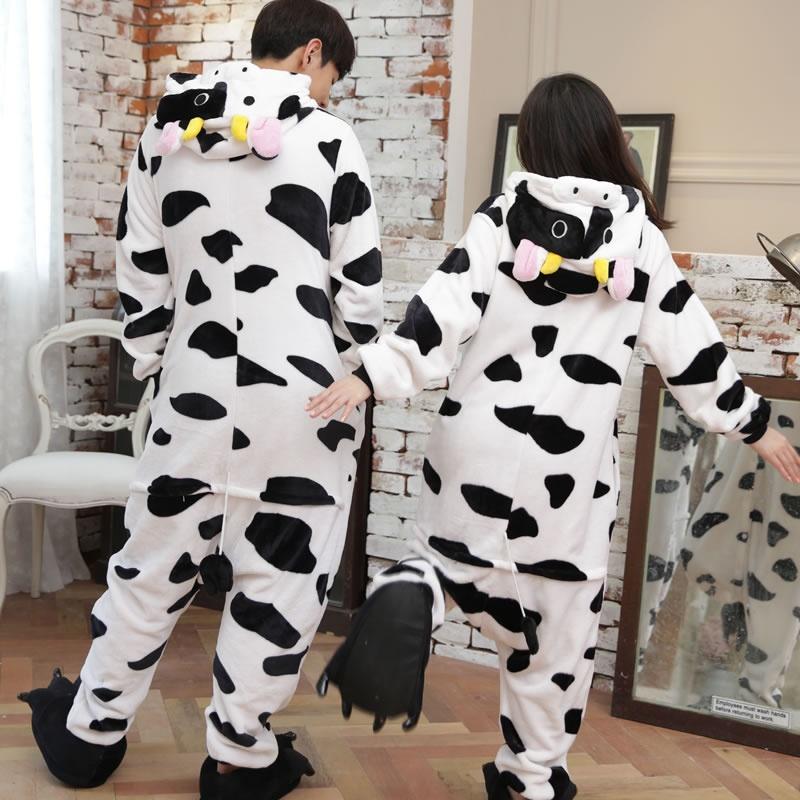 Kigurumi Wolf Cartoon Pajamas Jumpsuits Women Men Hooded Sleepwear Onesies Kids Children Animal Cosplay Costumes