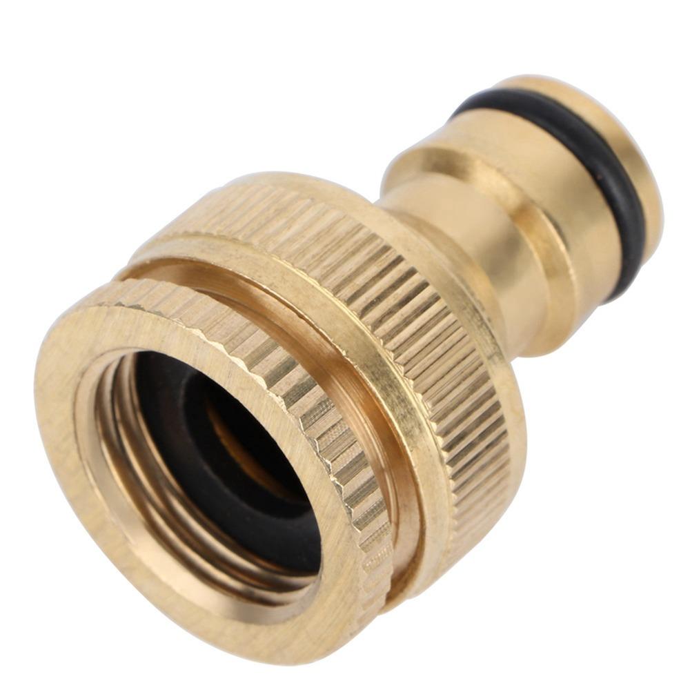 4PCS Quick Connect Hose Connector 1/2" and 3/4" Female Thread Hose Adapter Garden Irrigation