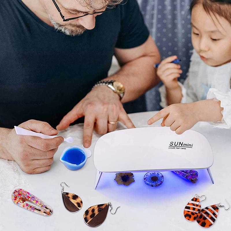 Portable Mini UV Lamp UV Light UV Resin Curing Lamp USB Charge for Resin Molds Jewelry Making DIY Craft