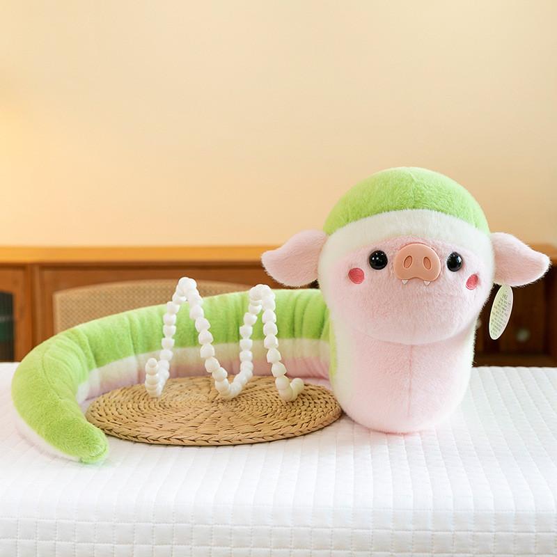 Mascot Pig 2025 Snake Plush Toy Dolls Room Decor Spring Festival Gift Pp Cotton