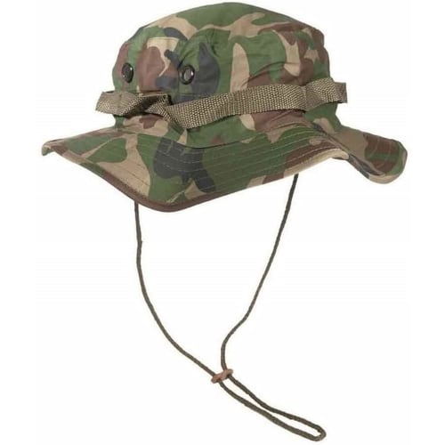 Панама Mil-Tec, стиль US Military, 100% хлопок, камуфляж Woodland - XL