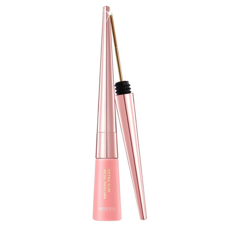 NEOGEN Dermalogy Extra Slim Metal Maxicara Черный 6 мл + Розовый Металлический Щипцы Для Завивки Ресниц
