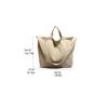 Zipper Nylon Shoulder Bag Korean Style Underarm Bag Versatile Large Capacity Tote Bag  School