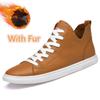 High Top Fashion Men Shoes Comfortable Mens Sneakers Outdoor Leisure Walk Flats Genuine Leather Ankle Boots Luxury Casual Shoes