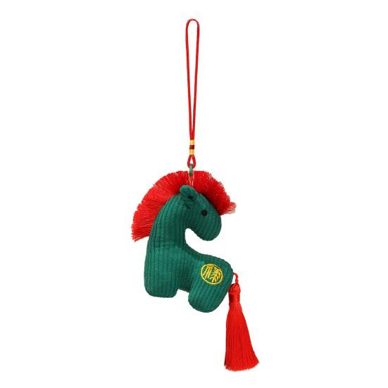 Year of The Horse Mascot Cartoon Horse Keychain Handmade Fluffy Pony Bags Charm Chinese Zodiac Inspired Ornament