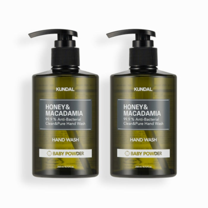 Kundal Honey & Macadamia Clean & Pure Детская присыпка для мытья рук 258 мл * 2 шт.