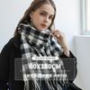 New Autumn And Winter Plaid Tassel Thickened Scarf With A Sense Of Luxury, Fashionable, Warm, Dust-Proof Scarf Suitable For Both Men And Women