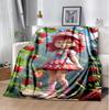 Strawberry Flannel Blanket Soft Warm All-Season Throw, Design for Camping, Car Travel, Hiking Sofa, Bed, Office Perfect Gift for Parties