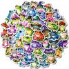 50PCS Cartoon Cute Silly Frog Graffiti Stickers, Waterproof DIY Decals for Phone Notebook