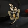 Senior Brooches Flower Leaf Brooch Pins for Women Suit Pendant  Fashion Brooches Jewelry