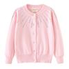 Girls Knitted Cardigan Jacket Spring and Autumn Cotton Children Knitted Cardigan