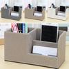 Home Office Desktop Pen Holder Remote Control Cosmetic Organizer Storage Box