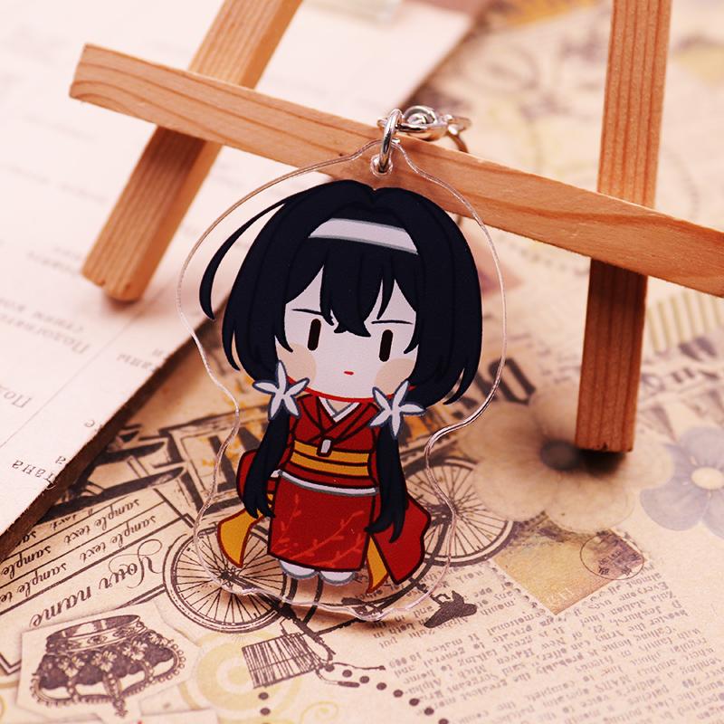 Брелок Bungo Stray Dogs Игрушки Версия Q Накадзима Ацуси Йосано Акико Куникида Доппо Мори Огай Пластиковый Брелок Подарок Игрушка