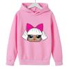 Детские хлопковые толстовки с капюшоном lolsurprise для детей 4-14 лет, милая толстовка с длинным рукавом, детская одежда для мальчиков/девочек, крутые милые детские топы