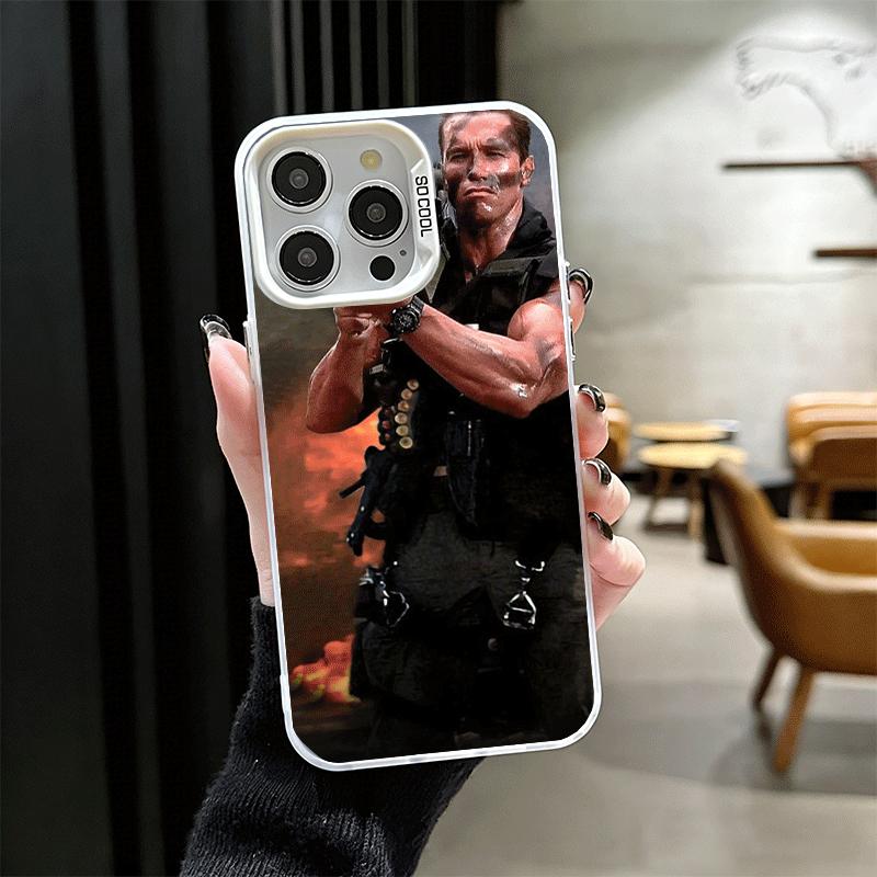 Terminator Arnold Schwarzenegger Shockproof Phone Case for iPhone 17 Air 16 16E 15 Pro Max 14 Plus 13 Mini 12 Back Cover Anti Fa