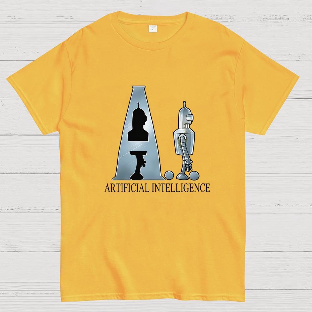 Artificial Intelligence Cotton Summer Casual Cool Loose T-Shirt