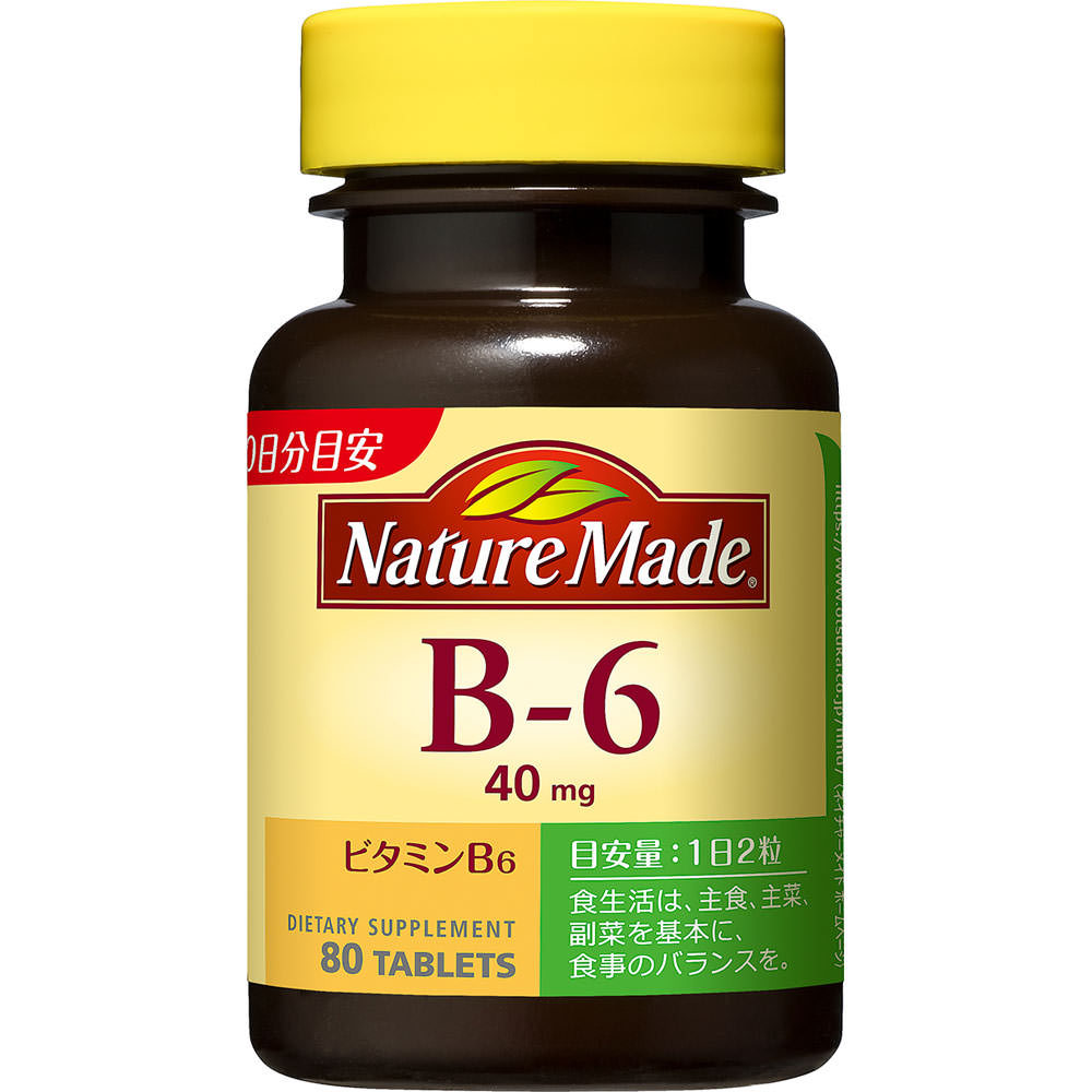 Otsuka Nature Made B-6 80 таблеток Витамин B1 основной препарат Витамины Витамин B1 основной препарат